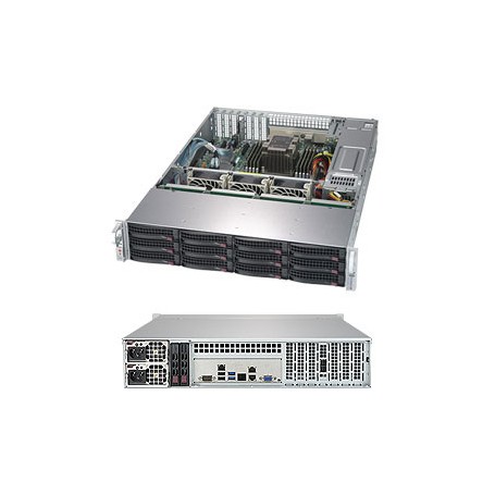 Supermicro SuperStorage Server 5029P-E1CTR12L Intel C622 LGA 3647 (Socket P) Armadio (2U) Nero (SSG-5029P-E1CTR12L)