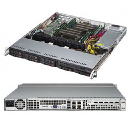 Supermicro 1028R-MCT Intel® C612 LGA 2011 (Socket R) Rack (1U) Nero (SYS-1028R-MCT)