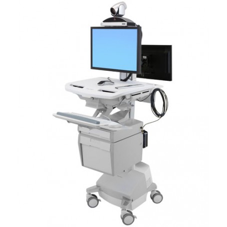 Ergotron StyleView Bianco Pannello piatto Carrello multimediale (SV44-57T1-2)