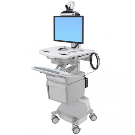 Ergotron StyleView Bianco Pannello piatto Carrello multimediale (SV44-53T1-2)