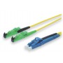 Digitus 15m E2000 (APC) - SC Singlemode LSOH cavo a fibre ottiche E-2000 (APC) OS2 Giallo (AL-9E2000SC-15I-DM)