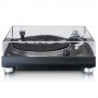 Lenco L-3809 Giradischi a trasmissione diretta Nero, Argento (L-3809BK)