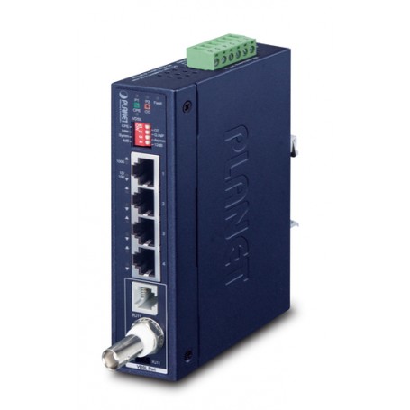 PLANET IP30 Industrial Gigabit Ethern Ricevitore e trasmettitore di rete Blu (IVC-234GT)