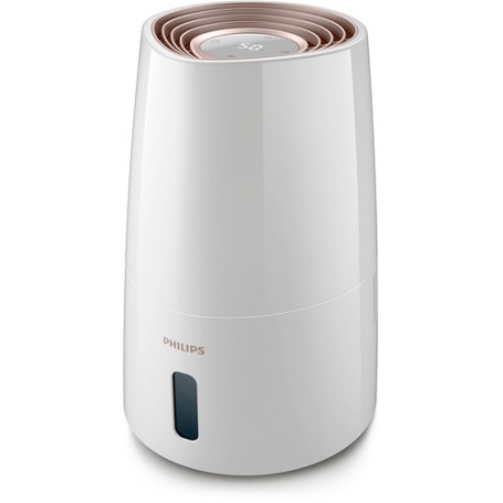 Philips 3000 series HU3916/10 umidificatore Ultrasonico 3 L Rose Gold, Bianco 25 W (HU3916/10)