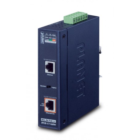 PLANET IPOE-171-60W switch di rete Gigabit Ethernet (10/100/1000) Supporto Power over Ethernet (PoE) Blu (IPOE-171-60W)
