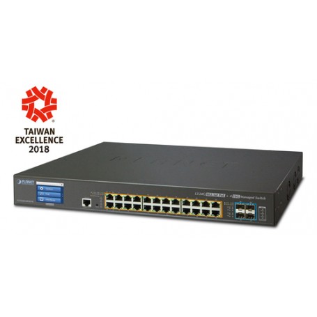 PLANET GS-5220-24P4XVR switch di rete Gestito L2+ Gigabit Ethernet (10/100/1000) Supporto Power over Ethernet  (GS-5220-24P4XVR)