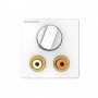 Kindermann 7456000518 presa energia 2 x RCA Bianco (7456000518)