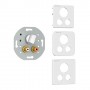 Kindermann 7456000518 presa energia 2 x RCA Bianco (7456000518)