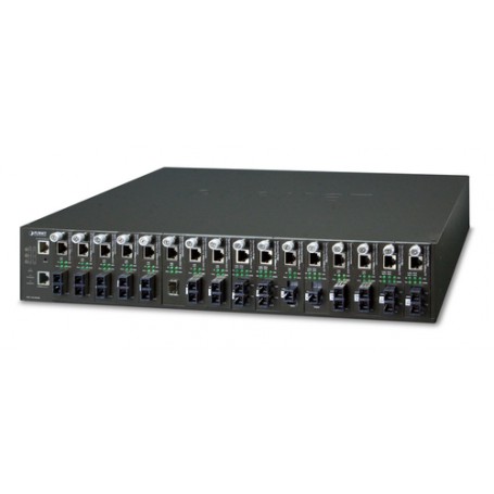 PLANET MC-1610MR48 convertitore multimediale di rete Nero (MC-1610MR48)