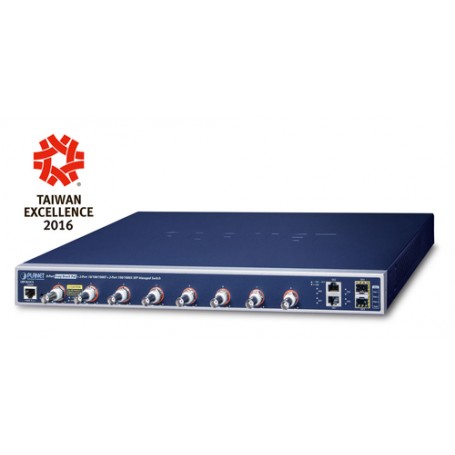PLANET LRP-822CS switch di rete Gestito Gigabit Ethernet (10/100/1000) Supporto Power over Ethernet (PoE) 1U Blu (LRP-822CS)