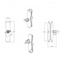 RAM Mounts RAM-D-201U-E kit di fissaggio (30-VX89A503RAMARM)