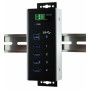 EXSYS EX-1187HMVS-WT hub di interfaccia USB 3.2 Gen 1 (3.1 Gen 1) Type-B 5000 Mbit/s Nero (EX-1187HMVS-WT)