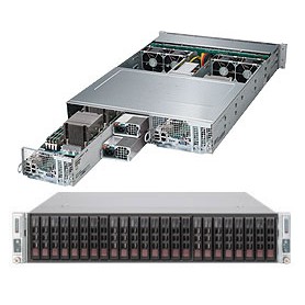 Supermicro SuperServer 2028TP-DECFR Intel® C612 LGA 2011 (Socket R) Armadio (2U) Nero (SYS-2028TP-DECFR)