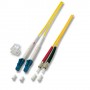 Alcasa LC/DIN 10m cavo a fibre ottiche DIN (LSA) Giallo (LW-910LD)