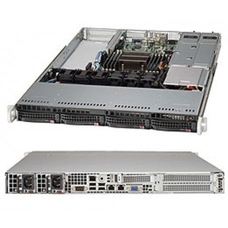 Supermicro SuperServer 5017R-WRF Intel® C602 LGA 2011 (Socket R) Rack (1U) Nero (SYS-5017R-WRF)
