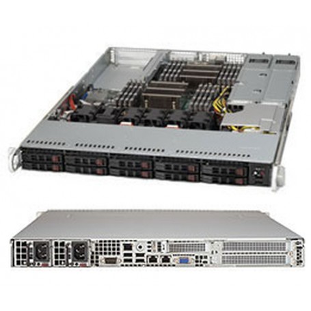 Supermicro SuperServer 1027R-N3RF Intel® C606 LGA 2011 (Socket R) Rack (1U) Nero (SYS-1027R-N3RF)
