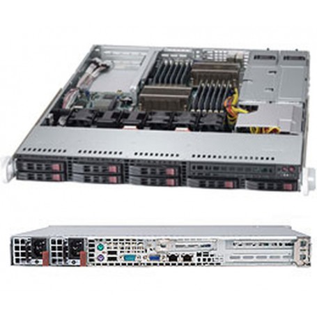 Supermicro Superserver 1027B-URF Intel® C602 LGA 1356 (Presa B2) Rack (1U) Nero (SYS-1027B-URF)