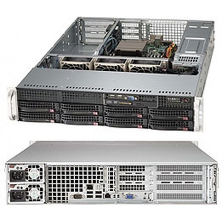 Supermicro SYS-5027R-WRF sistema barebone per server Intel® C602 LGA 2011 (Socket R) Armadio (2U) Nero, Grigio (SYS-5027R-WRF)
