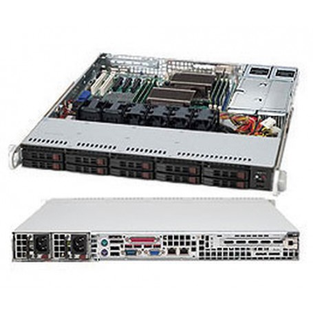 Supermicro CSE-116TQ-R700CB computer case Supporto Nero 700 W (CSE-116TQ-R700CB)