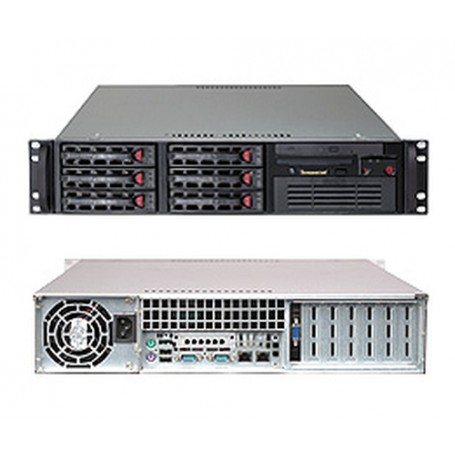 Supermicro SYS-6026T-TF sistema barebone per server Socket B (LGA 1366) Armadio (2U) Nero (SYS-6026T-TF)