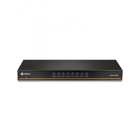 Vertiv Avocent AV108-400 switch per keyboard-video-mouse (kvm) Montaggio rack Nero (AV108-400)