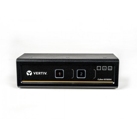 Vertiv Avocent SC920H-202 switch per keyboard-video-mouse (kvm) Montaggio rack Nero (SC920H-202)