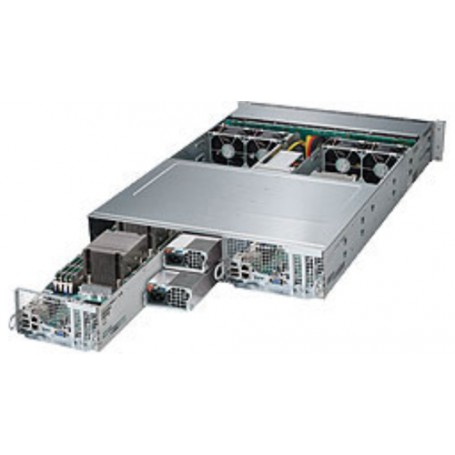 Supermicro 6028TP-DNCR Intel® C612 LGA 2011 (Socket R) Armadio (2U) Nero, Argento (SYS-6028TP-DNCR)
