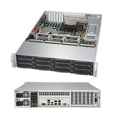 Supermicro SuperServer 5028R-E1CR12L Intel® C612 LGA 2011 (Socket R) Armadio (2U) Nero (SSG-5028R-E1CR12L)