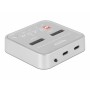 DeLOCK 64138 docking station per unità di archiviazione Argento (64138)