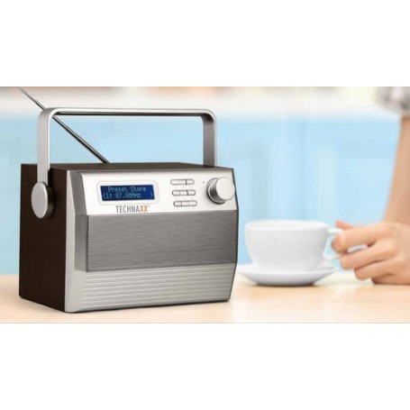 Technaxx TX-138 Portatile Analogico e digitale Nero, Argento (4852)