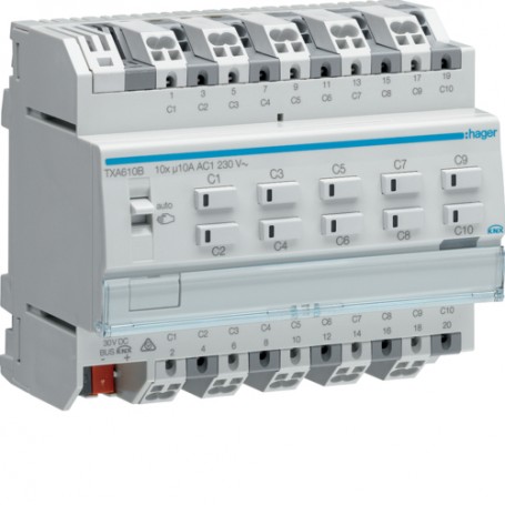 Hager TXA610B presa energia Grigio (TXA610B)