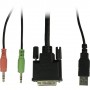 Inter-Tech AS-9104DA switch per keyboard-video-mouse (kvm) Montaggio rack Nero (88887301)