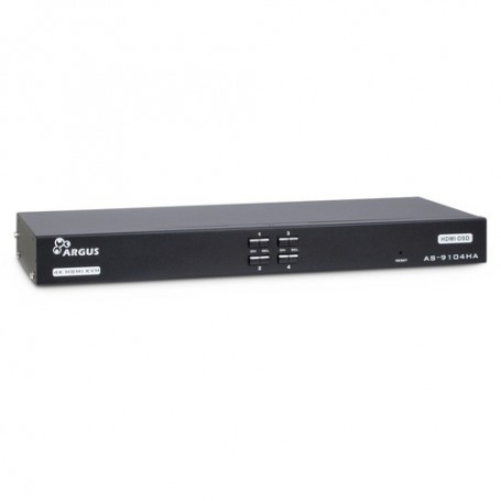 Inter-Tech KVM AS-9104HA switch per keyboard-video-mouse (kvm) Nero (88887299)