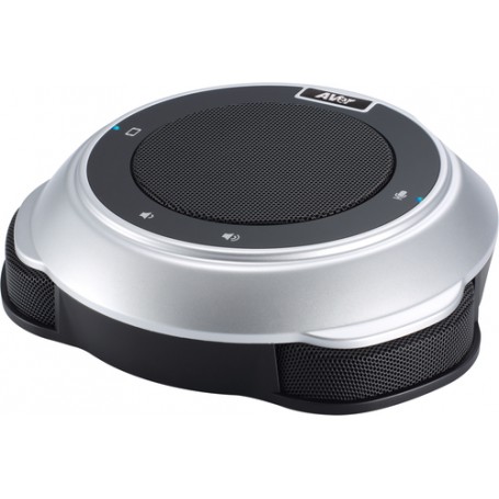 AVer 60V8U20000AK vivavoce PC Nero, Argento (60V8U20000AK)