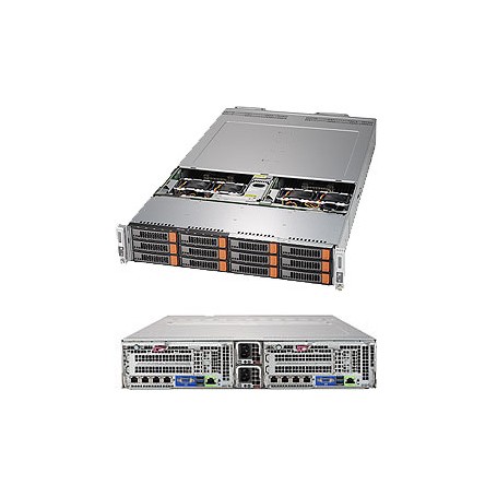 Supermicro SuperServer 6029BT-DNC0R Intel® C621 LGA 3647 (Socket P) Armadio (2U) Nero (SYS-6029BT-DNC0R)