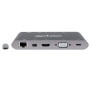 Manhattan 152808 replicatore di porte e docking station per notebook USB 3.2 Gen 1 (3.1 Gen 1) Type-C Argento (152808)