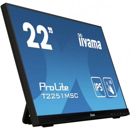 iiyama ProLite T2251MSC-B1 monitor touch screen 54,6 cm (21.5") 1920 x 1080 Pixel Multi-touch Multi utente Nero (T2251MSC-B1)