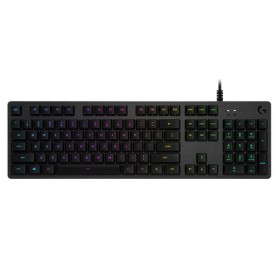 Logitech G G512 CARBON LIGHTSYNC RGB Mechanical Gaming Keyboard with GX Red switches tastiera USB Nordic Carbonio (920-009367)
