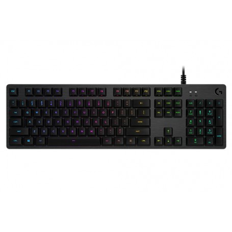 Logitech G G512 CARBON LIGHTSYNC RGB Mechanical Gaming Keyboard with GX Red switches tastiera USB Nordic Carbonio (920-009367)