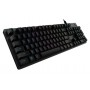 Logitech G G512 CARBON LIGHTSYNC RGB Mechanical Gaming Keyboard with GX Brown switches tastiera USB Nordic Carbonio (920-009349)