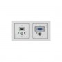 Kindermann 7456000546 presa energia HDMI + VGA + 3.5mm + RJ-45 Bianco (7456000546)