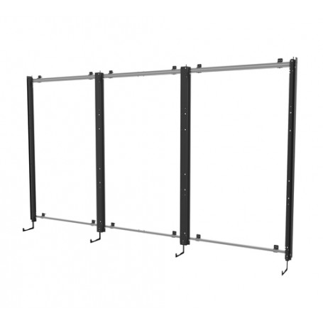 Peerless DS-LEDFLAAF-3X3 Supporto TV a parete 3,3 m (130") Nero (DS-LEDFLAAF-3X3)