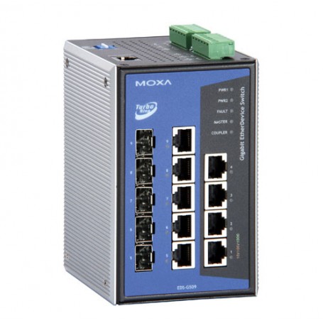 Moxa EDS-G509-T switch di rete Gestito Grigio (EDS-G509-T)