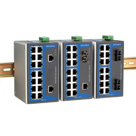 Moxa EtherDevice™ Switch EDS-316, Multi Mode, SC Connector x 2 Non gestito (EDS-316-MM-SC)