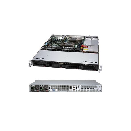 Supermicro SYS-6019P-MTR sistema barebone per server Intel® C621 LGA 3647 (Socket P) Rack (1U) Nero (SYS-6019P-MTR)