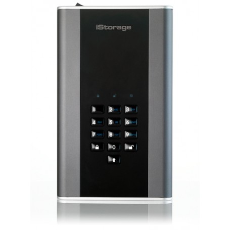 iStorage diskAshur DT 2 disco rigido esterno 4000 GB Nero, Grafite (IS-DT2-256-4000-C-G)
