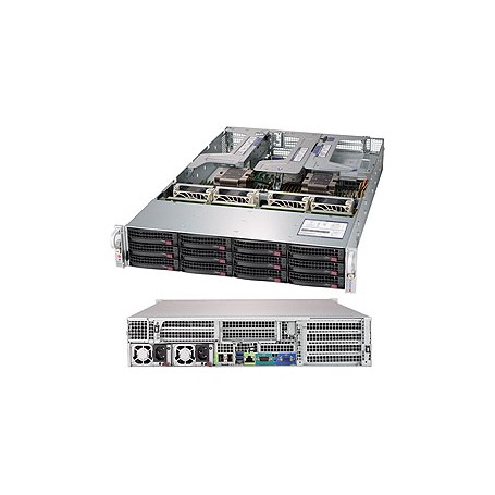 Supermicro SuperServer 6029U-TRTP Intel® C621 LGA 3647 (Socket P) Armadio (2U) Nero (SYS-6029U-TRTP)