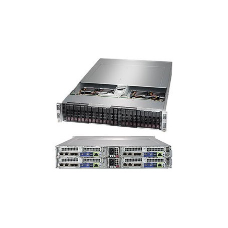Supermicro SuperServer 2029BT-HTR Intel® C621 LGA 3647 (Socket P) Armadio (2U) Nero (SYS-2029BT-HTR)