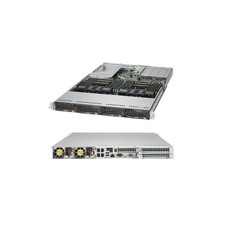 Supermicro SYS-6019U-TN4RT sistema barebone per server Intel® C621 LGA 3647 (Socket P) Rack (1U) Nero (SYS-6019U-TN4RT)