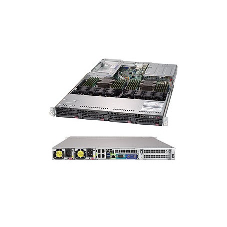 Supermicro SYS-6019U-TR4 sistema barebone per server Intel® C621 LGA 3647 (Socket P) Rack (1U) Nero (SYS-6019U-TR4)
